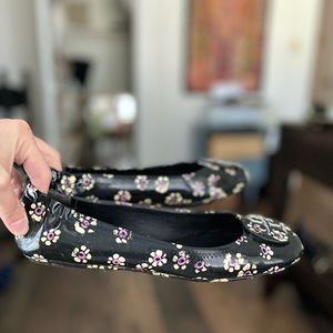 Set of 2! Tory Burch Minnie Flats Size 8